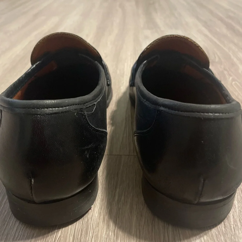 Allen Edmond Men’s Bergamo Loafers Size 9.5 Black Leather Classic Preppy Formal